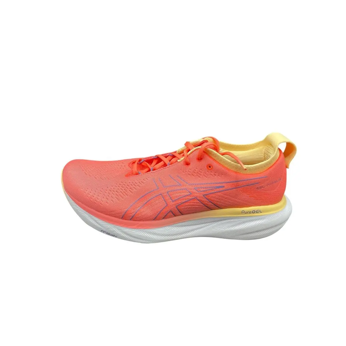 Asics Women Running Sneaker 1012B356-700 Gel-nimbus 25 Papaya Dusty Size 12.5 M