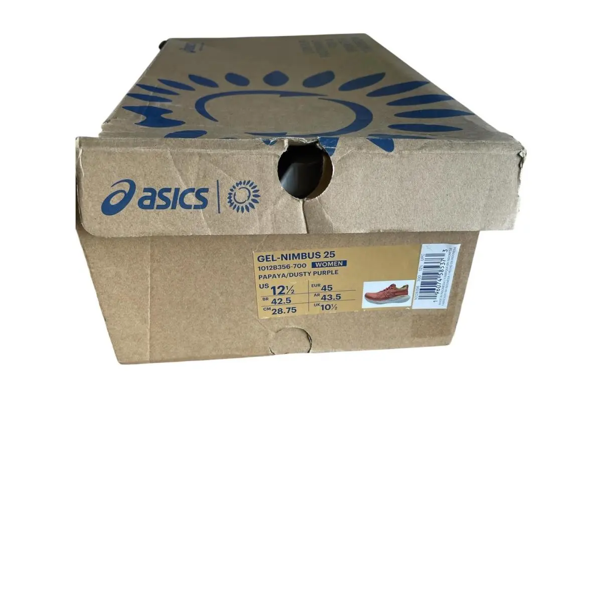 Asics shoes - GEL-Nimbus 25 - 1012B356700 - Orange (UPC: 196074585373) 8