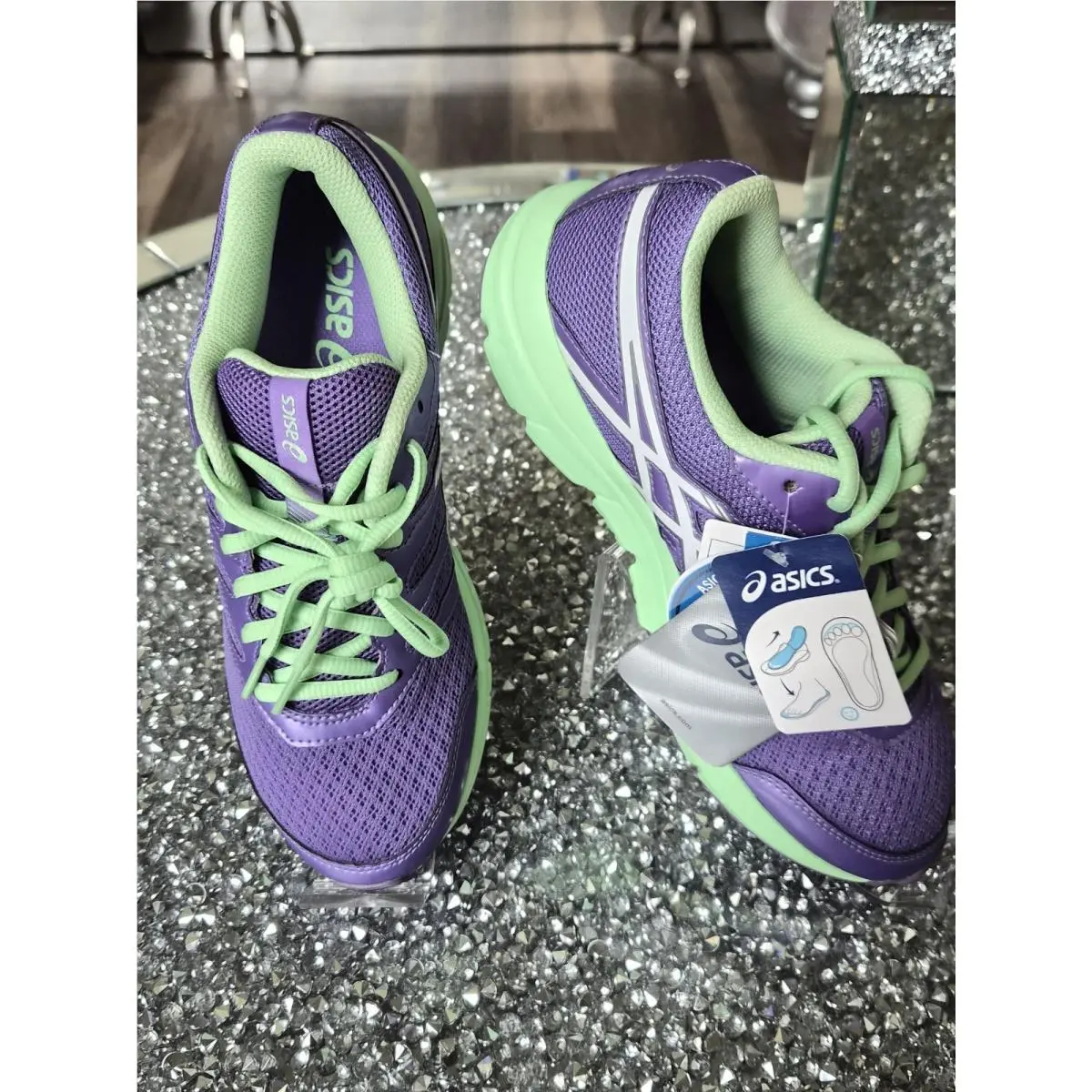 Asics Gel -zaraca 4 Size 6 Euro 39 Purple/ Mint Green