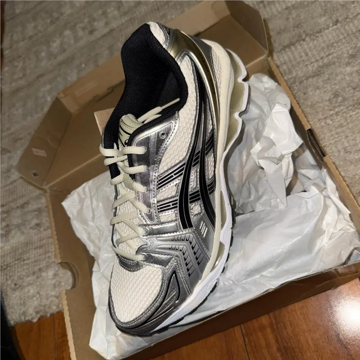 Asics shoes - ASICS Gel Kayano - Gel Kayano - 1203A537-200 - Ivory, Manufacturer: Birch/Pure Silver 8