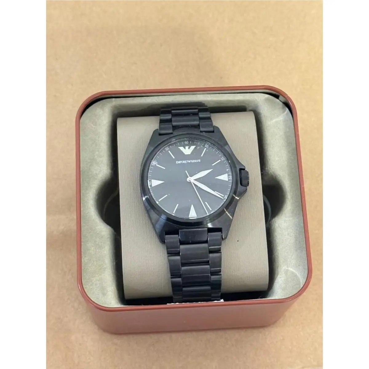 Emporio Armani Watch Nicola AR11257 Men`s Black