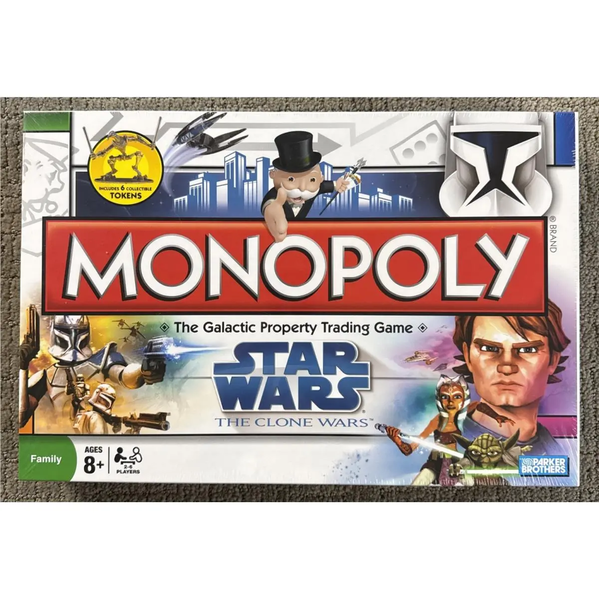 Star Wars Monopoly Hasbro Parker Brothers The Wars Game 2008
