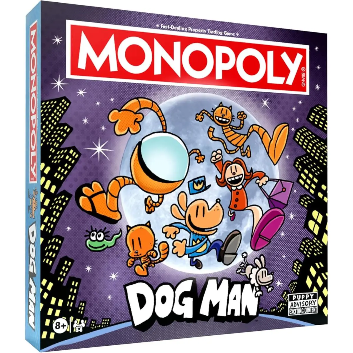 Monopoly Dog Man Edition Board Game 6 Tokens Dog Man Big Jim Lil` Petey More