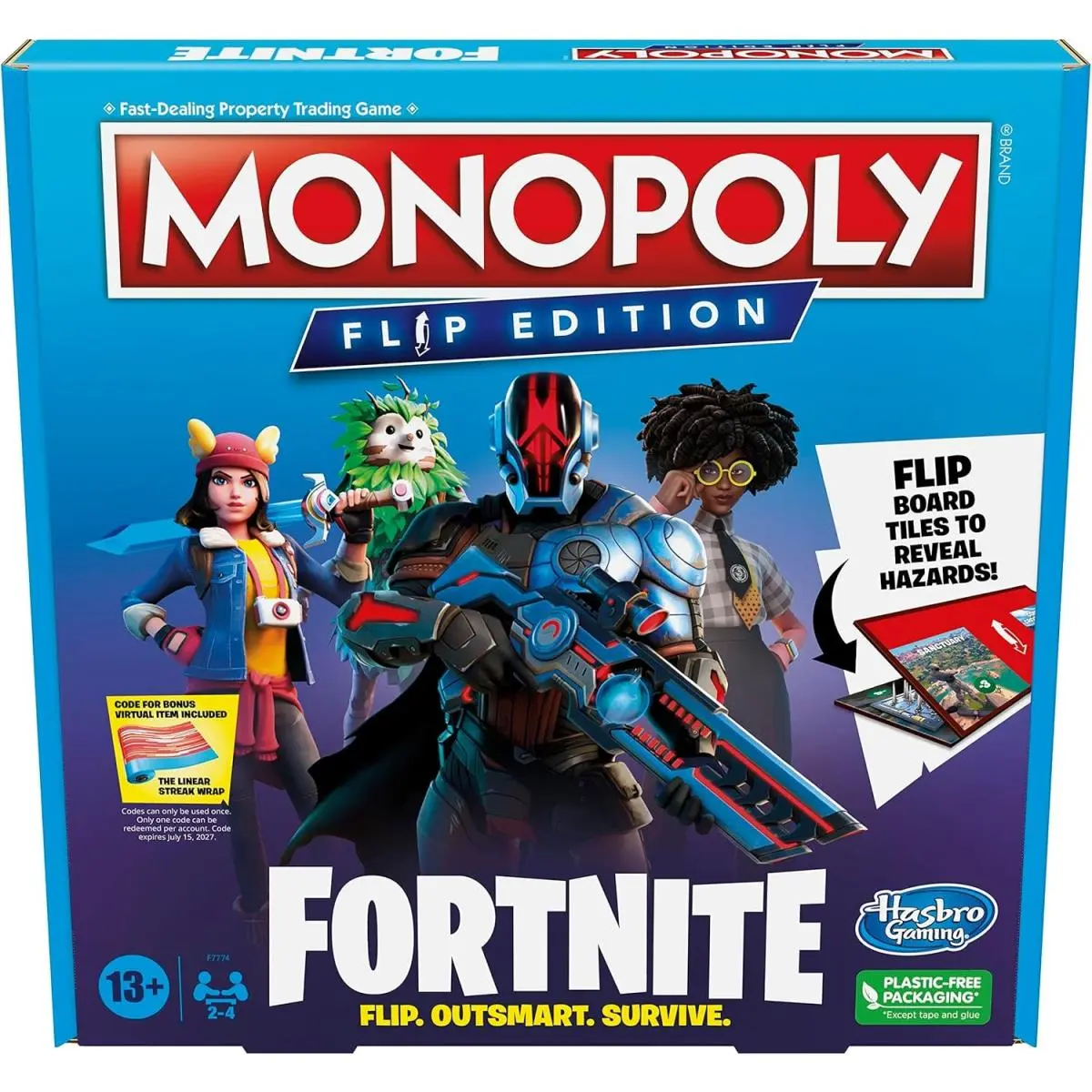 Hasbro Gaming Monopoly Flip Edition Fortnite Board Game