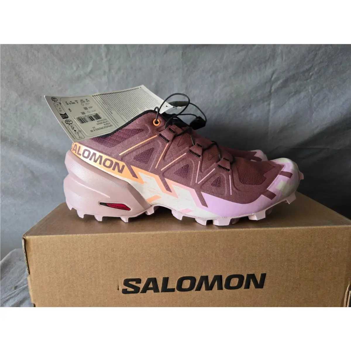 Salomon shoes - Salomon Speedcross 6 - Speedcross - L47581800 - Purple, Manufacturer: Catawba Grape/Papaya/Deauville Mauve (UPC: 737566871552) 9