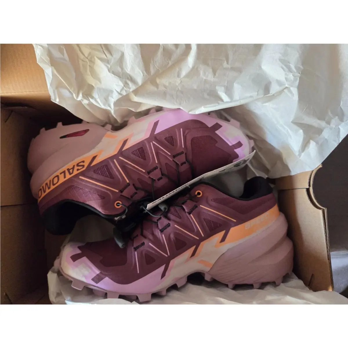 Salomon shoes - Salomon Speedcross 6 - Speedcross - L47581800 - Purple, Manufacturer: Catawba Grape/Papaya/Deauville Mauve (UPC: 737566871552) 11