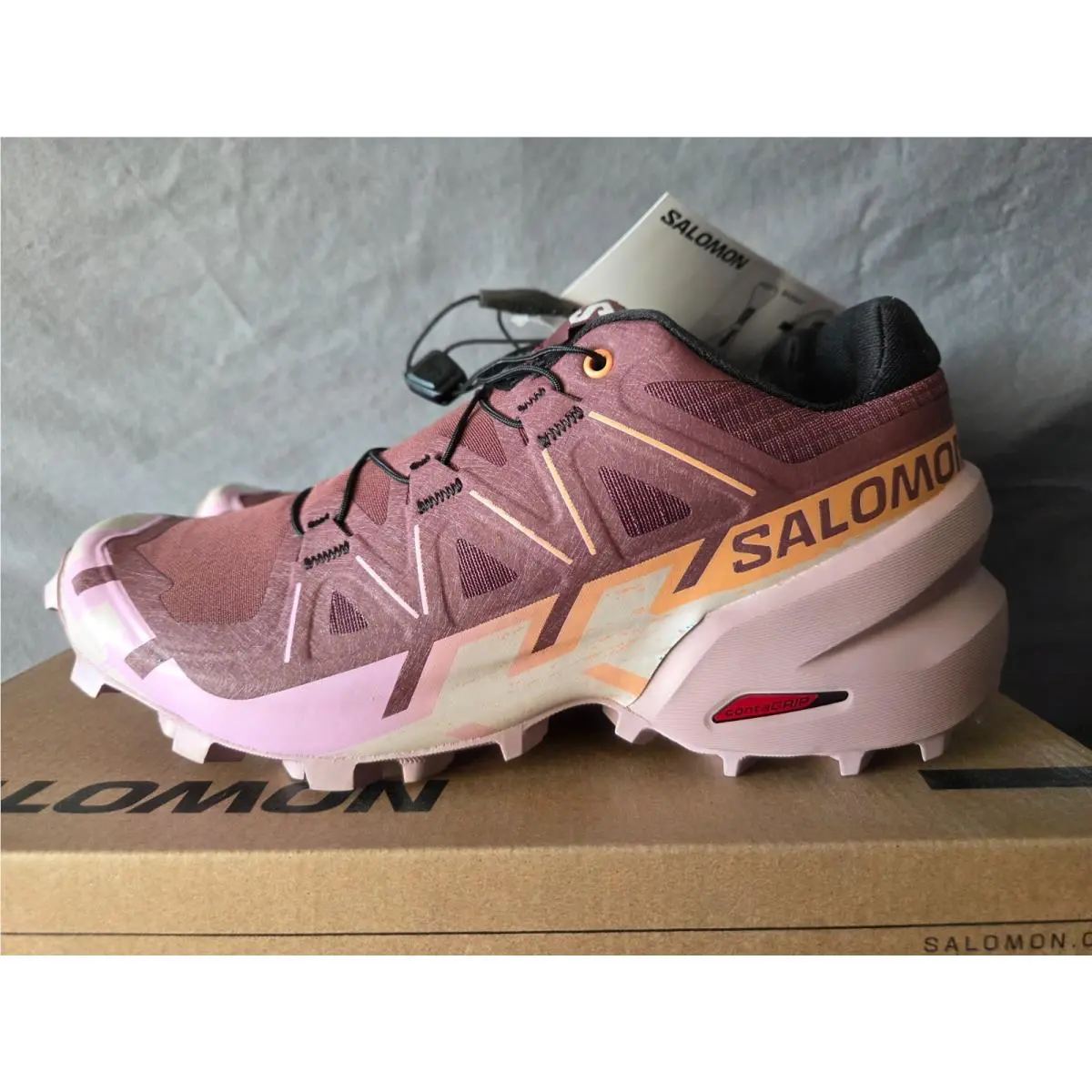 Salomon shoes - Salomon Speedcross 6 - Speedcross - L47581800 - Purple, Manufacturer: Catawba Grape/Papaya/Deauville Mauve (UPC: 737566871552) 4