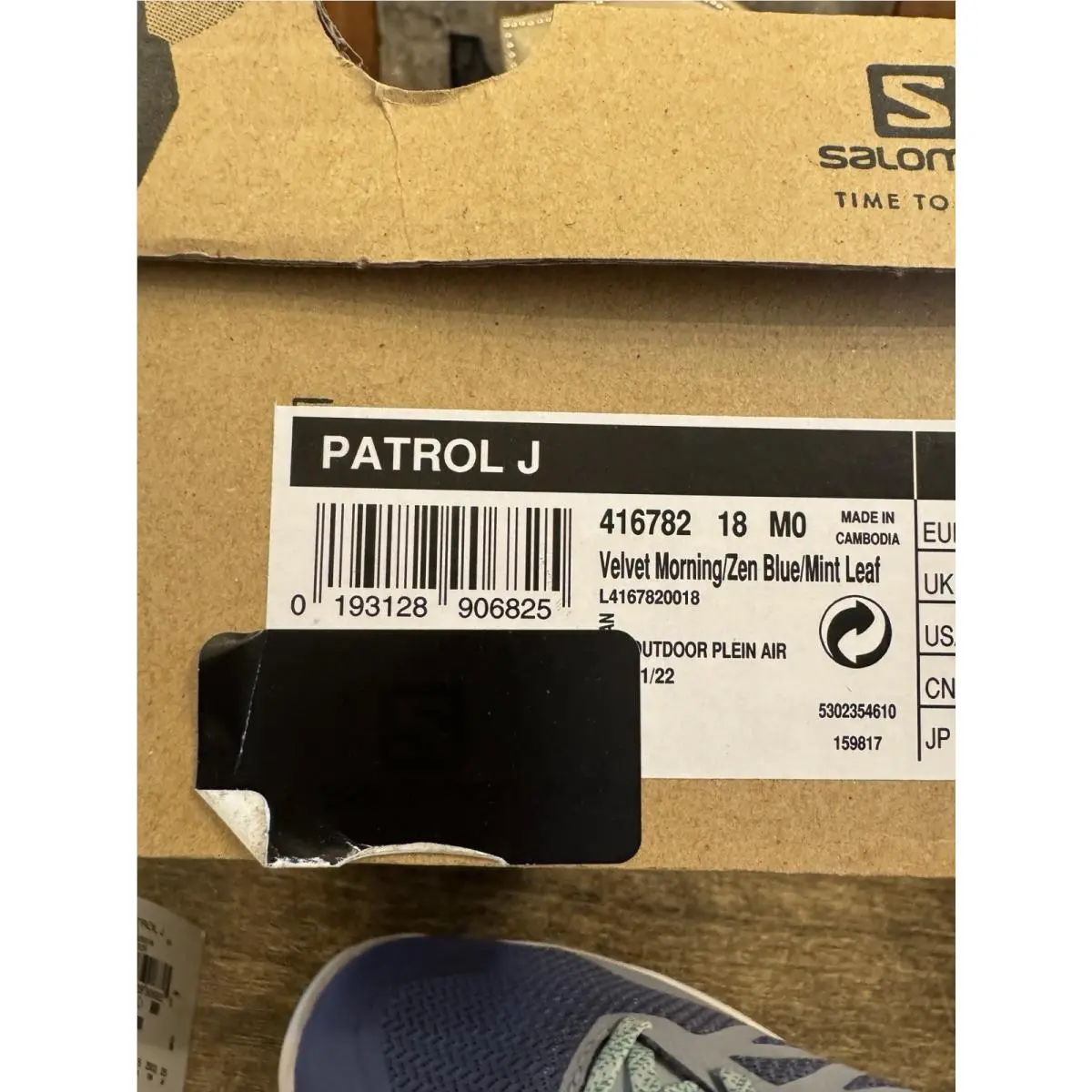 Salomon shoes - Salomon Patrol - Patrol - 416774 - Purple, Manufacturer`s: Velvet Morning/Zen Blue/Mint Leaf 8