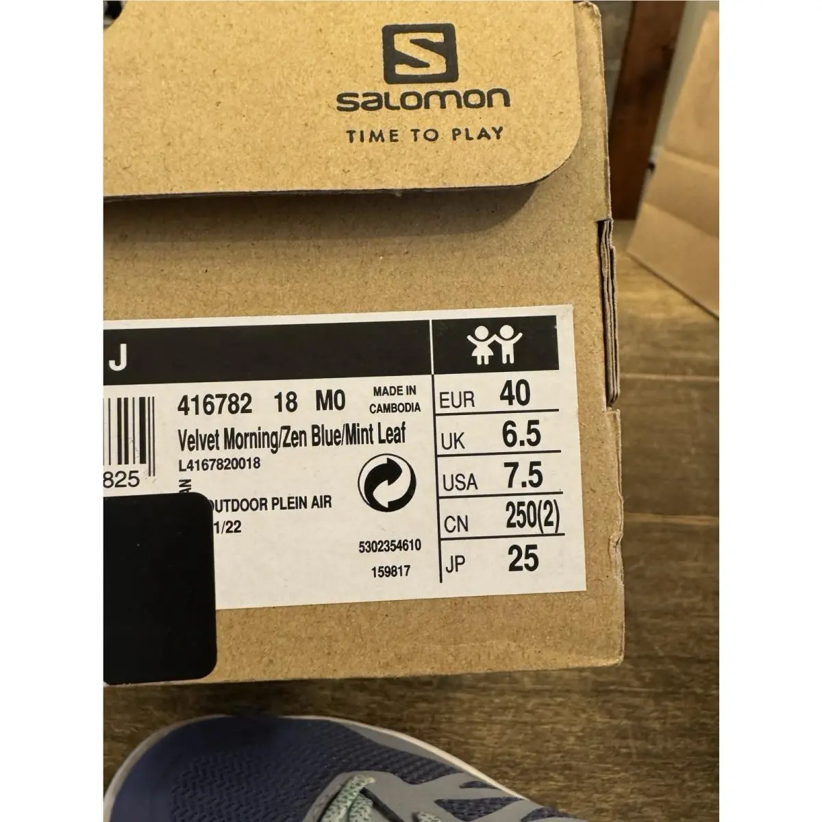 Salomon shoes - Salomon Patrol - Patrol - 416774 - Purple, Manufacturer`s: Velvet Morning/Zen Blue/Mint Leaf 9