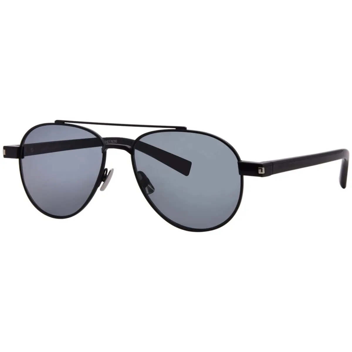 Saint Laurent SL 843 001 Sunglasses Men`s Black/black Lenses Pilot Style 54mm by Yves Saint Laurent