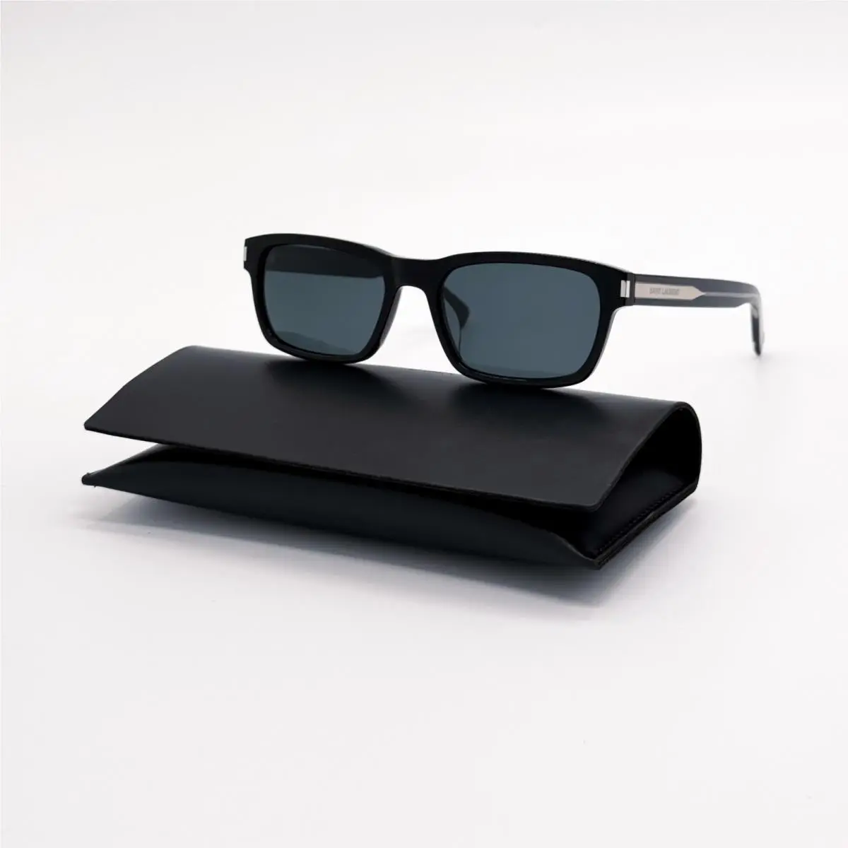 Saint Laurent Sunglasses SL662 001 Black Square Eyewear by Yves Saint Laurent