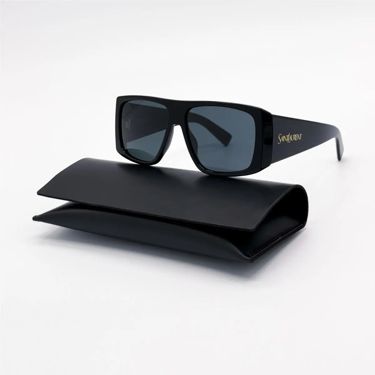 Saint Laurent Sunglasses SL832 001 Black Shield Women Eyewear by Yves Saint Laurent
