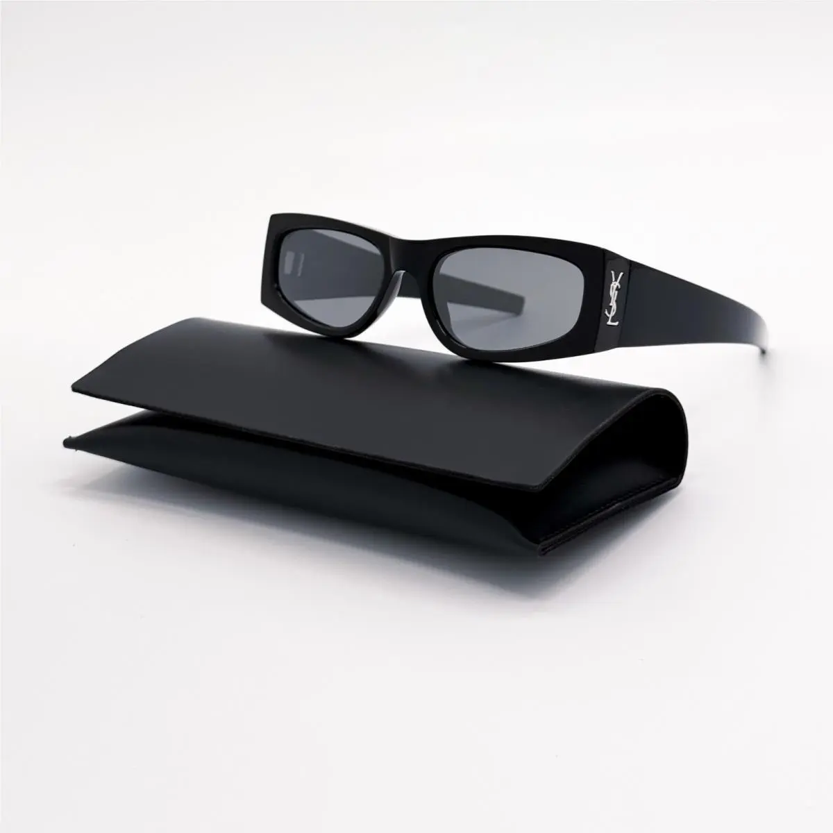 Saint Laurent Sunglasses SL M140 002 Black Silver by Yves Saint Laurent