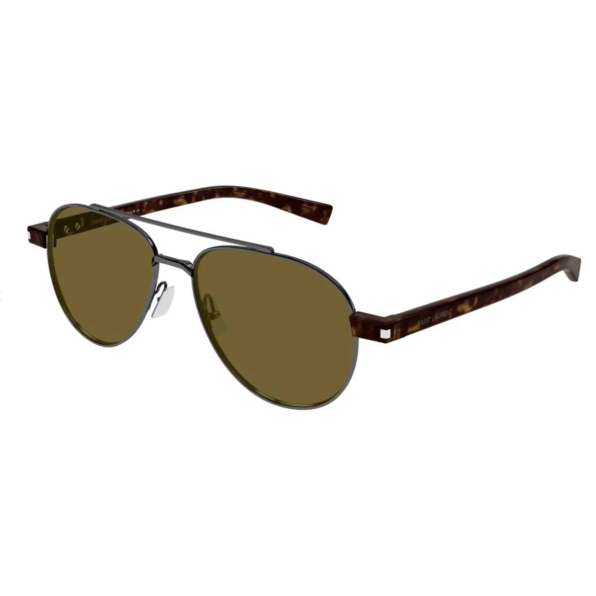 Saint Laurent SL 843 004 Ruthenium Brown 54 mm Men`s Sunglasses by Yves Saint Laurent