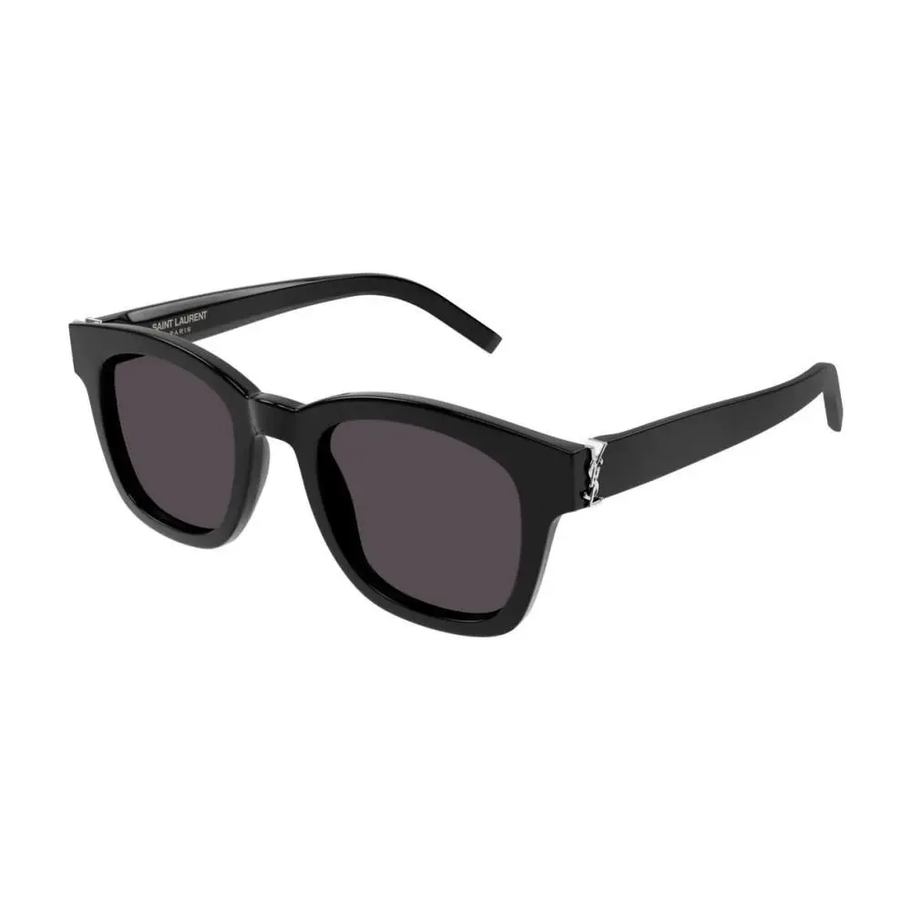 Saint Laurent Ysl Monogram Logo Sunglasses Unisex 49 MM Black Square Frames by Yves Saint Laurent
