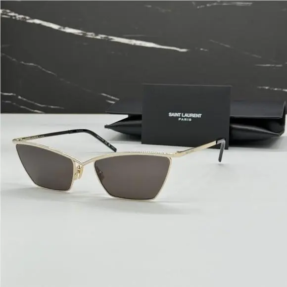 SL637 003 Saint Laurent Gold Women Sunglasses SL 637 003 Saint Laurent by Yves Saint Laurent