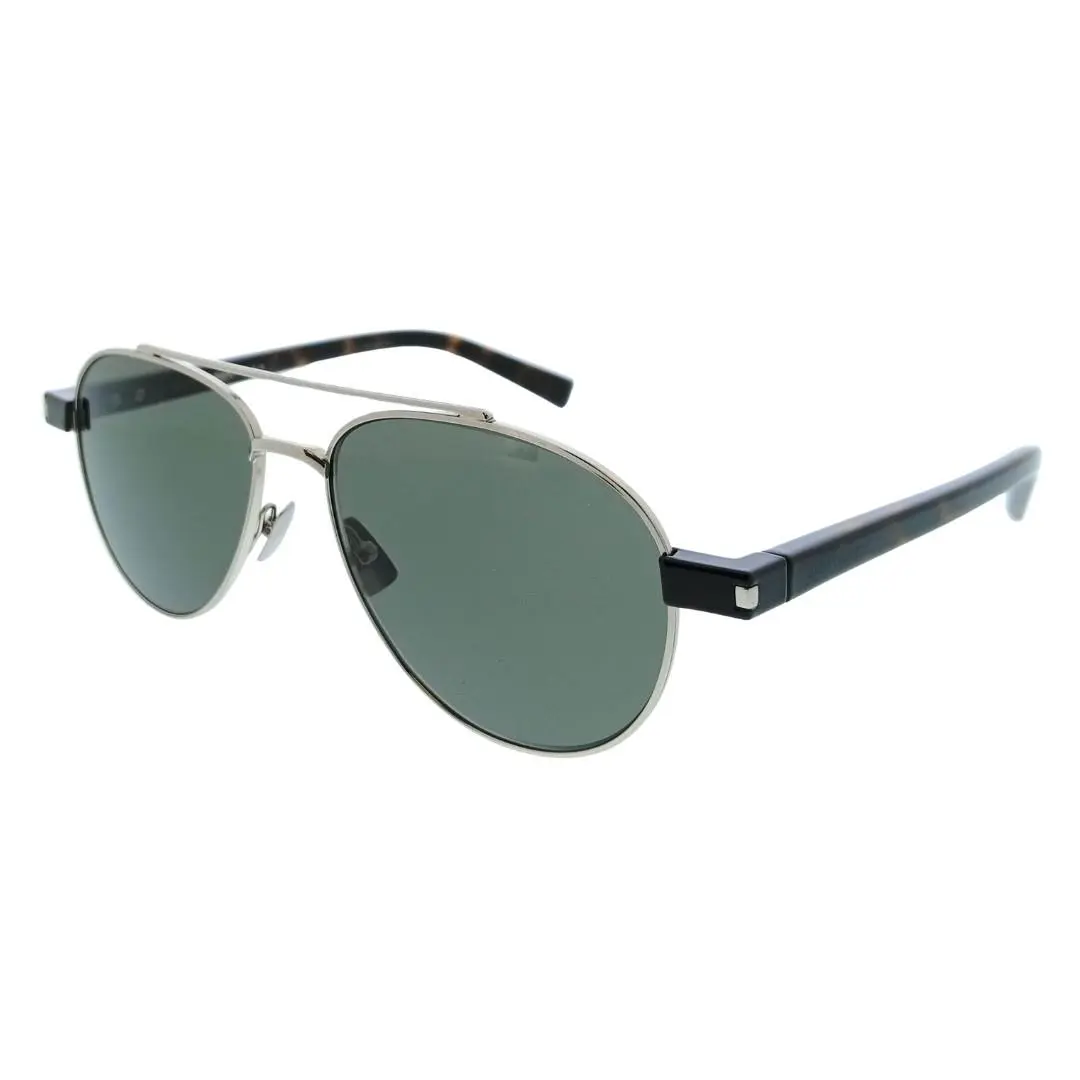 Saint Laurent SL 843-002 Silver Aviator Mens Sunglasses by Yves Saint Laurent