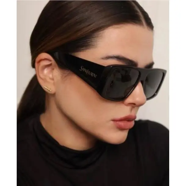 Saint Laurent SL832 001 Black Shield Sunglasses by Yves Saint Laurent