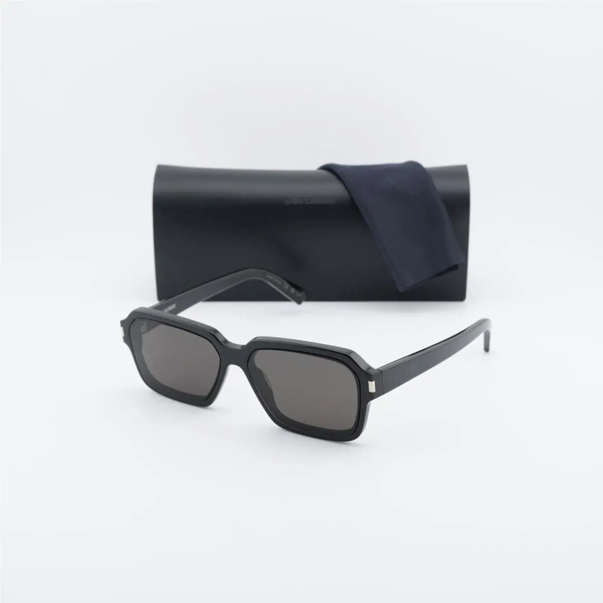 Saint Laurent SL611 001 Shiny Black/grey 59-14-145 Sunglasses by Yves Saint Laurent