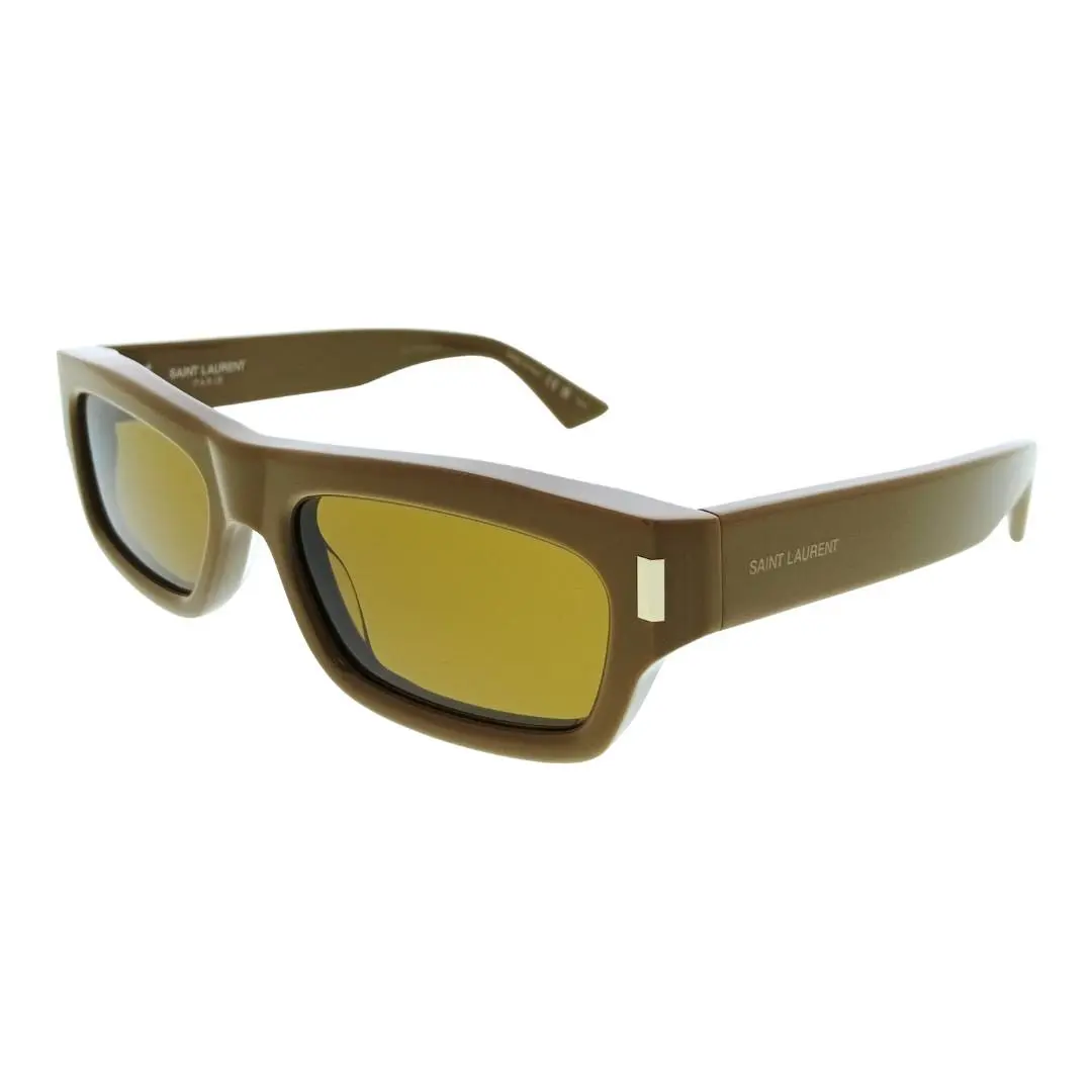 Saint Laurent SL 837-003 Brown Rectangle Mens Sunglasses by Yves Saint Laurent