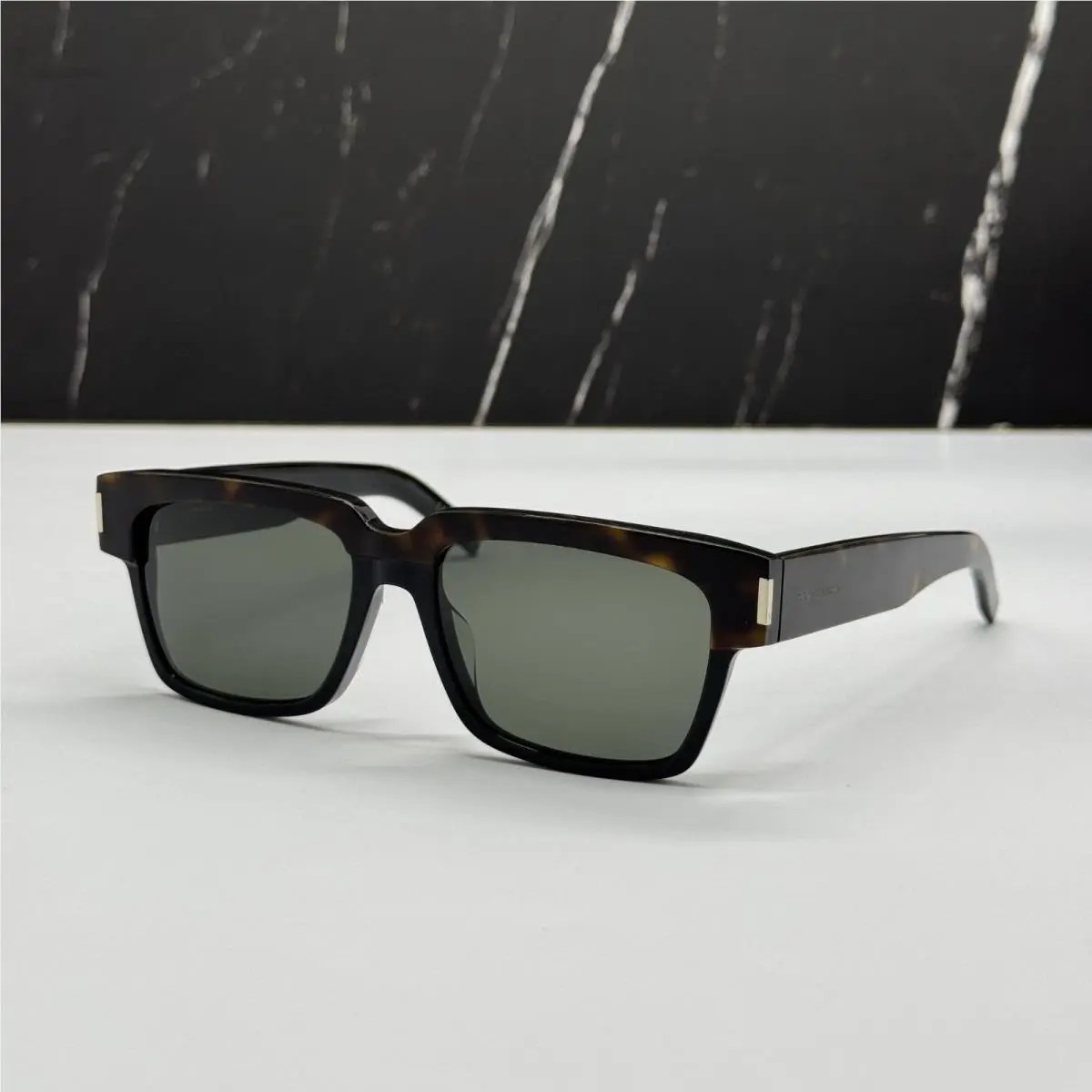 Saint Laurent SL732 Vadim 003 Square Havana Sunglasses SL732/F by Yves Saint Laurent