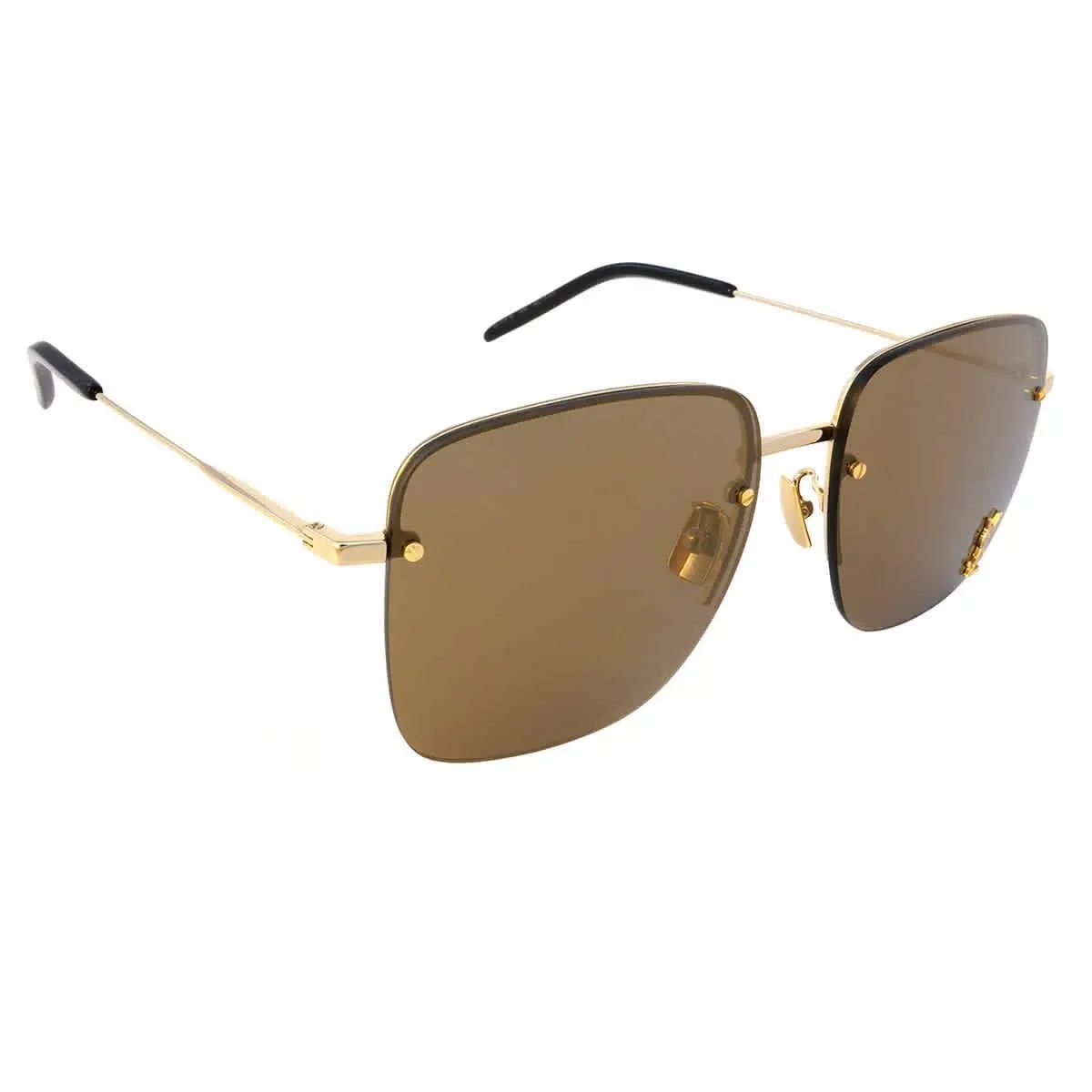 Saint Laurent Mirrored Brown Square Ladies Sunglasses SL 312 M 006 58 by Yves Saint Laurent