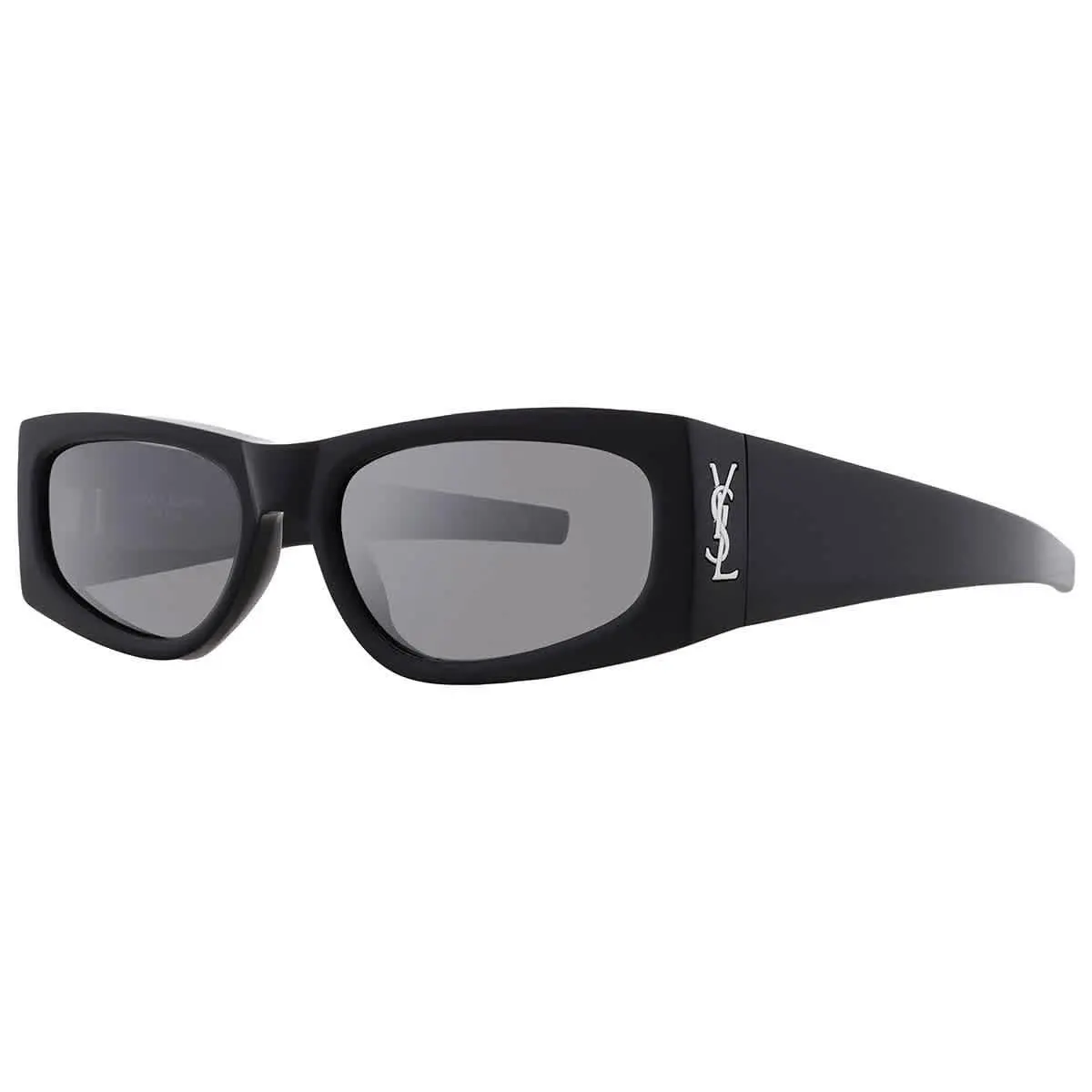 Saint Laurent Silver Mirror Rectangular Ladies Sunglasses SL M140 002 56 by Yves Saint Laurent