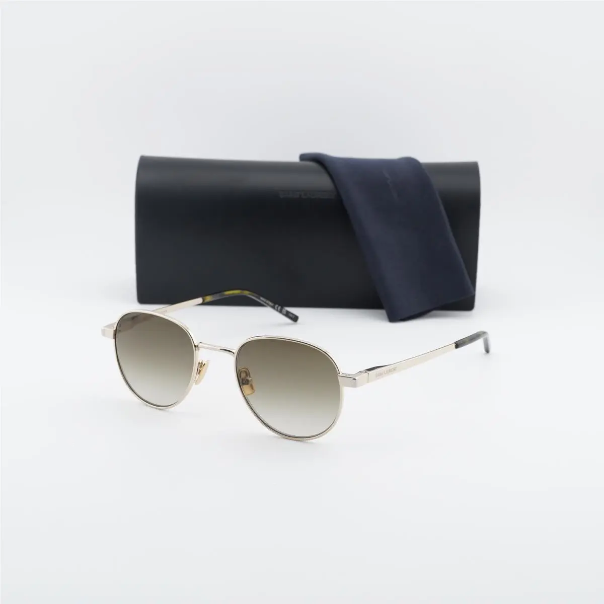 Saint Laurent SL555 003 Gold/brown Gradient 48-20-145 Sunglasses by Yves Saint Laurent