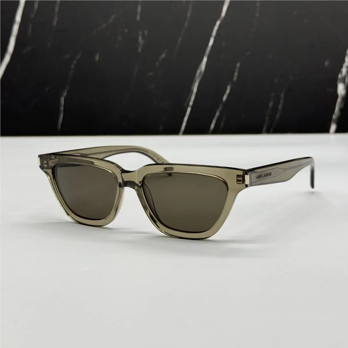 Saint Laurent SL462 Sulpi 020 Brown Cat Eye Sunglasses by Yves Saint Laurent