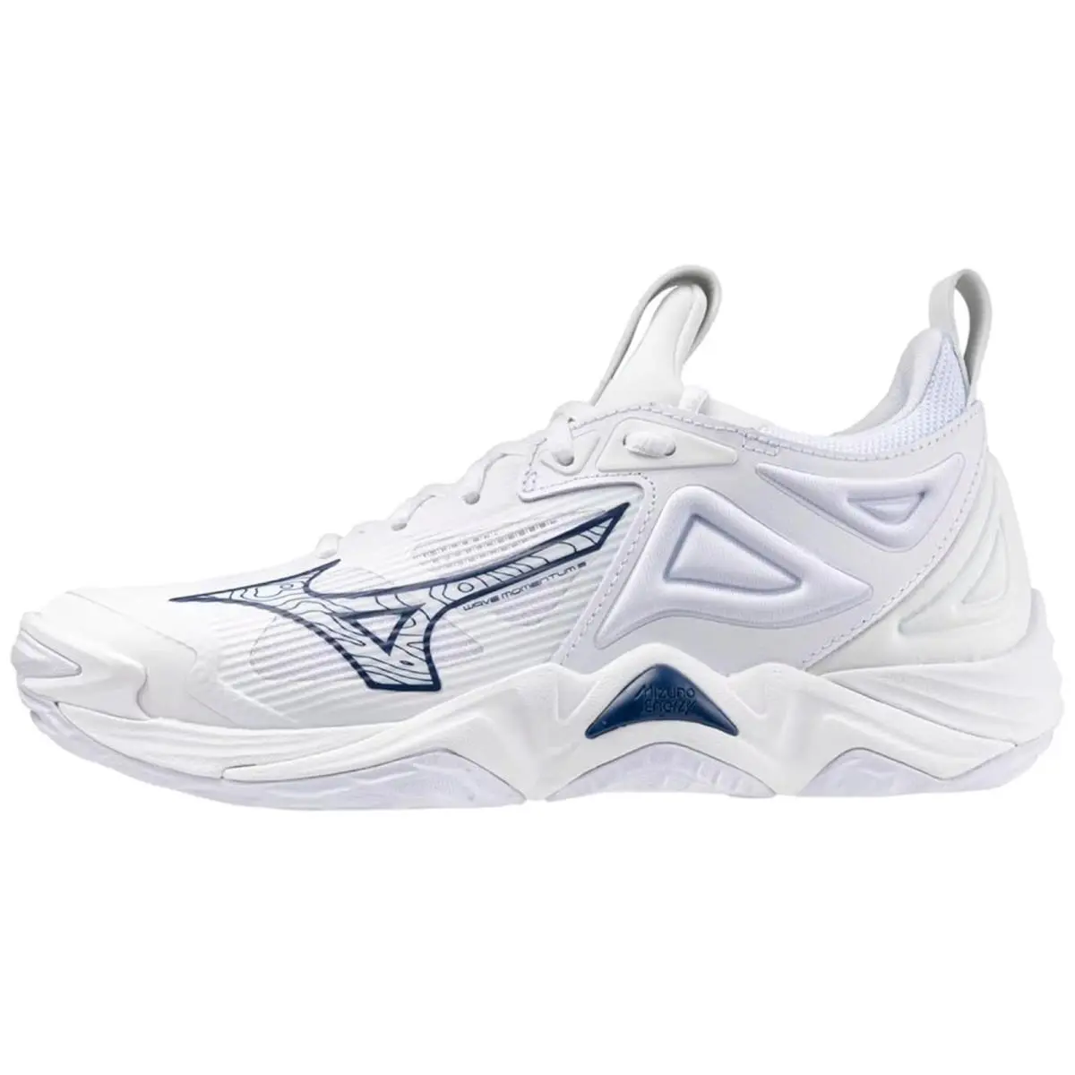 Mizuno Wave Momentum 3 White / Navy V1GC231208 Women`s Size 10 Medium