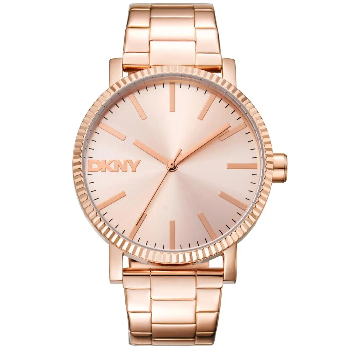 Dkny Men`s Classic 40mm Quartz Watch DK1L034M0065 - Dial: Gold Tone, Band: Gold Tone, Other Dial: Rose Gold