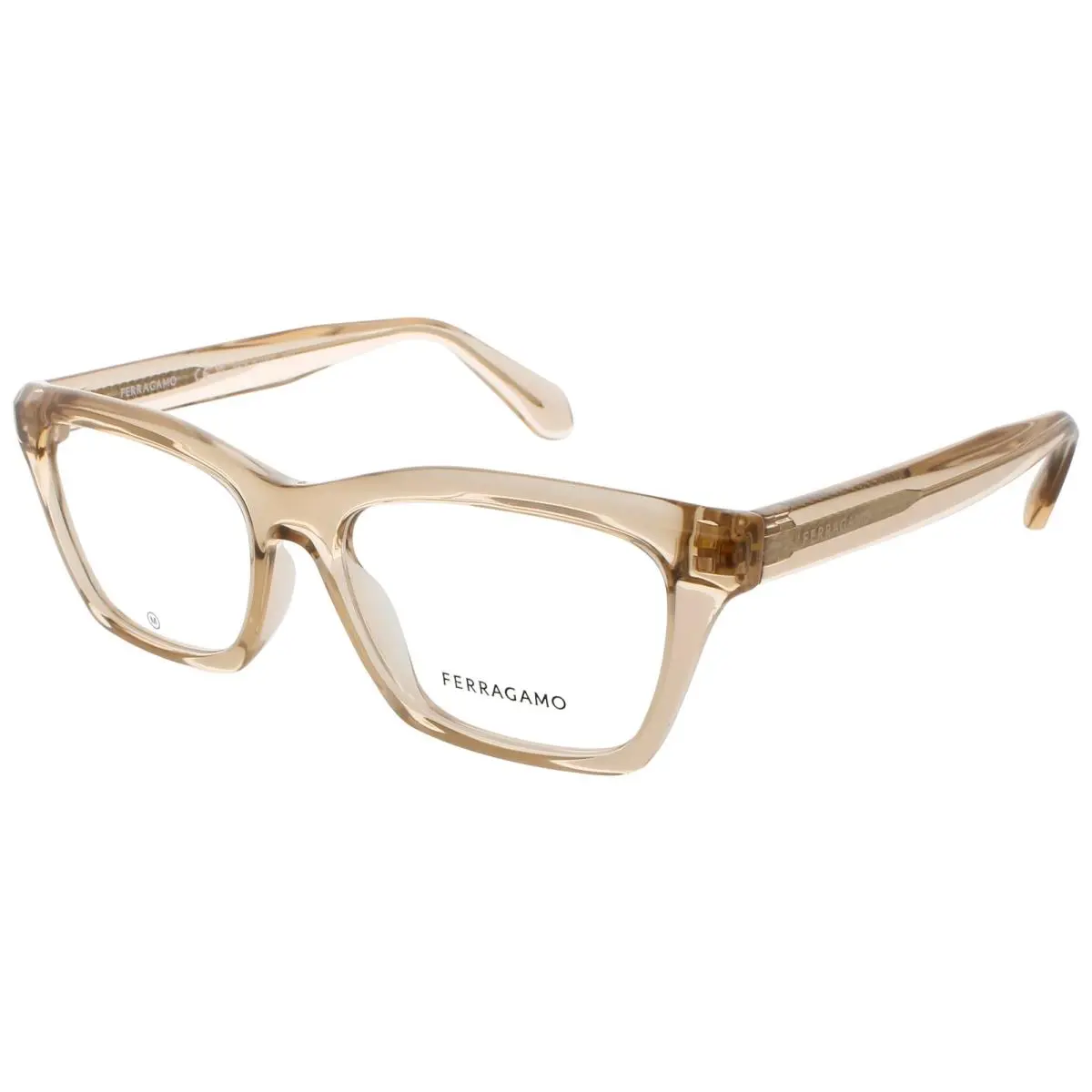Salvatore Ferragamo SF SF2986 259 53 259 Eyeglasses Transparent Beige Frame 53mm