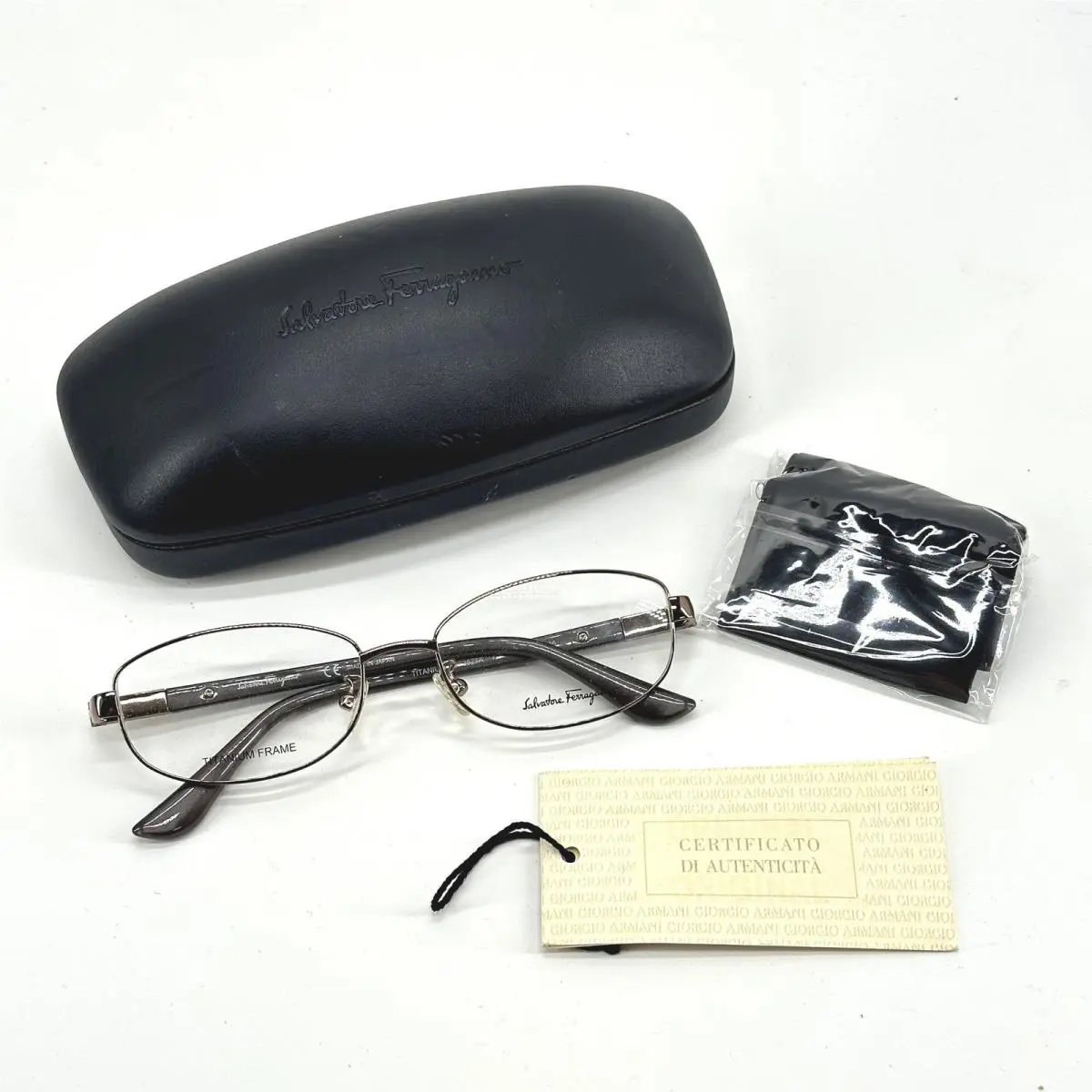 Salvatore Ferragamo Eyeglasses Women 52-16-135 Brown FE2521A Titanium Japan