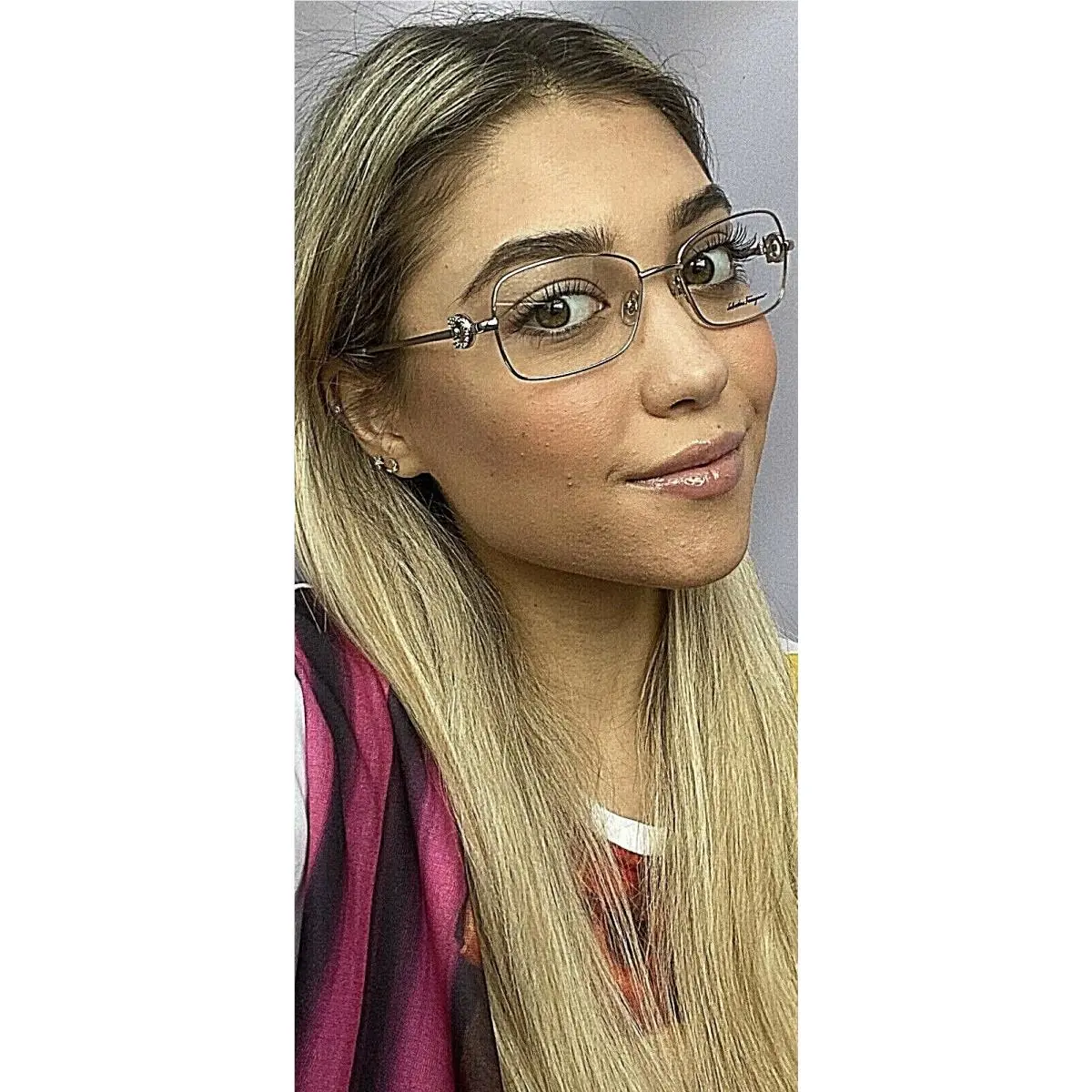 Salvatore Ferragamo SF 3321R 187 55mm Gold Women`s Eyeglasses Frame