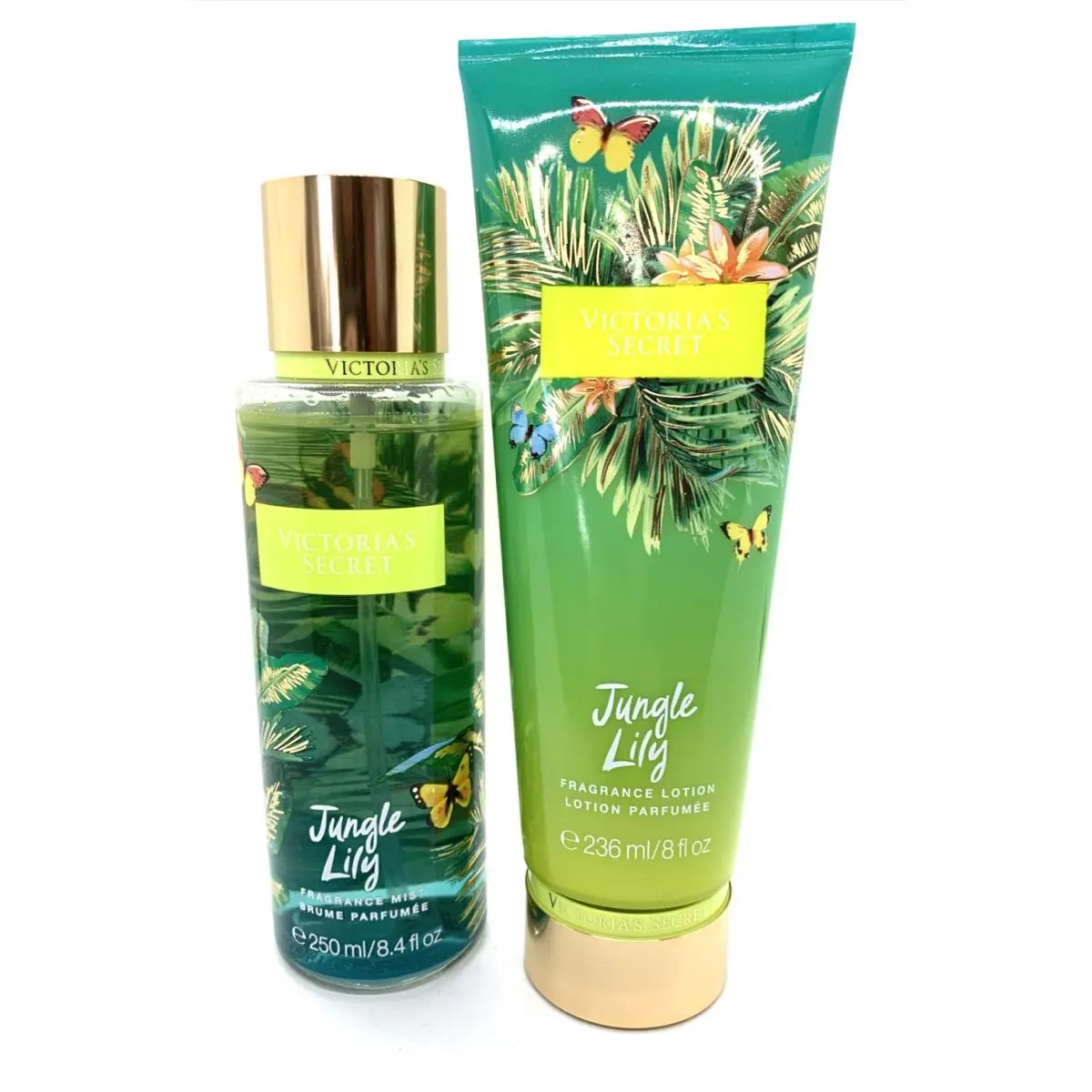 Victoria`s Secret Jungle Lily Mist Lotion Set Water Lily Orchid