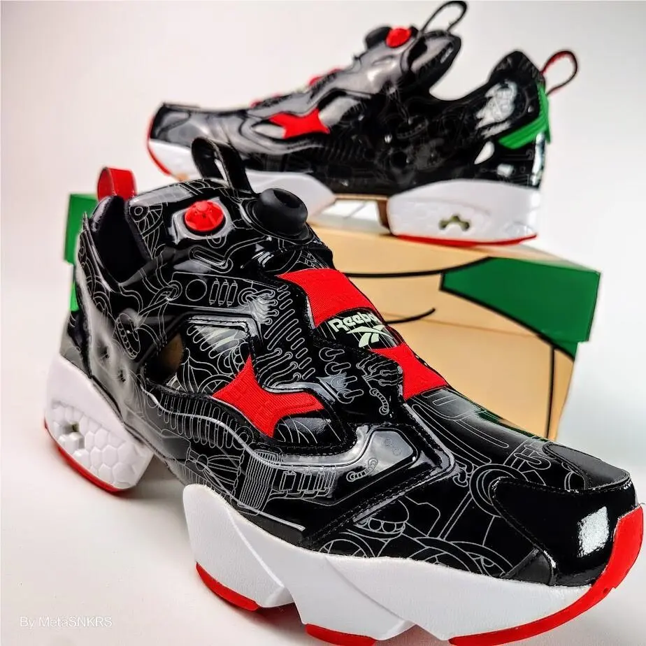 Reebok shoes - Reebok Instapump - Instapump - GY8470 - Core Black / Ftwr White / Glen Green 10
