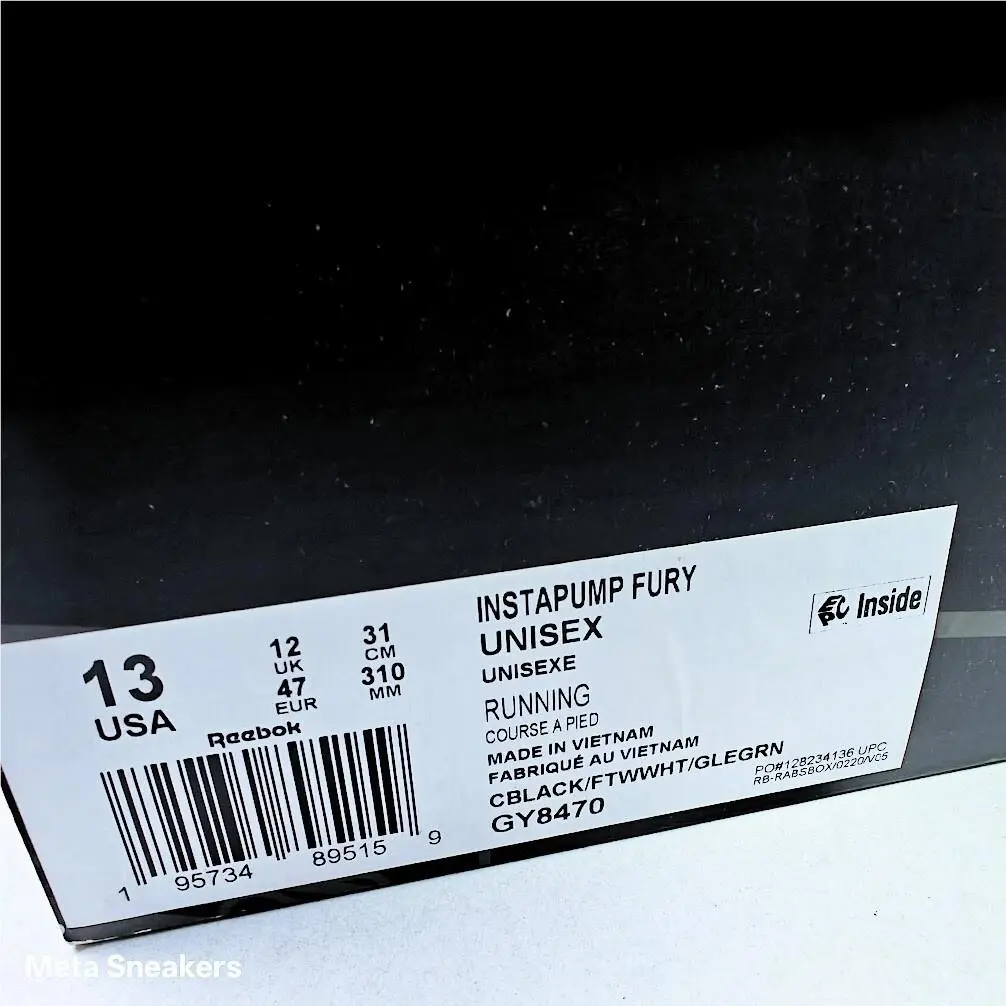 Reebok shoes - Reebok Instapump - Instapump - GY8470 - Core Black / Ftwr White / Glen Green 0