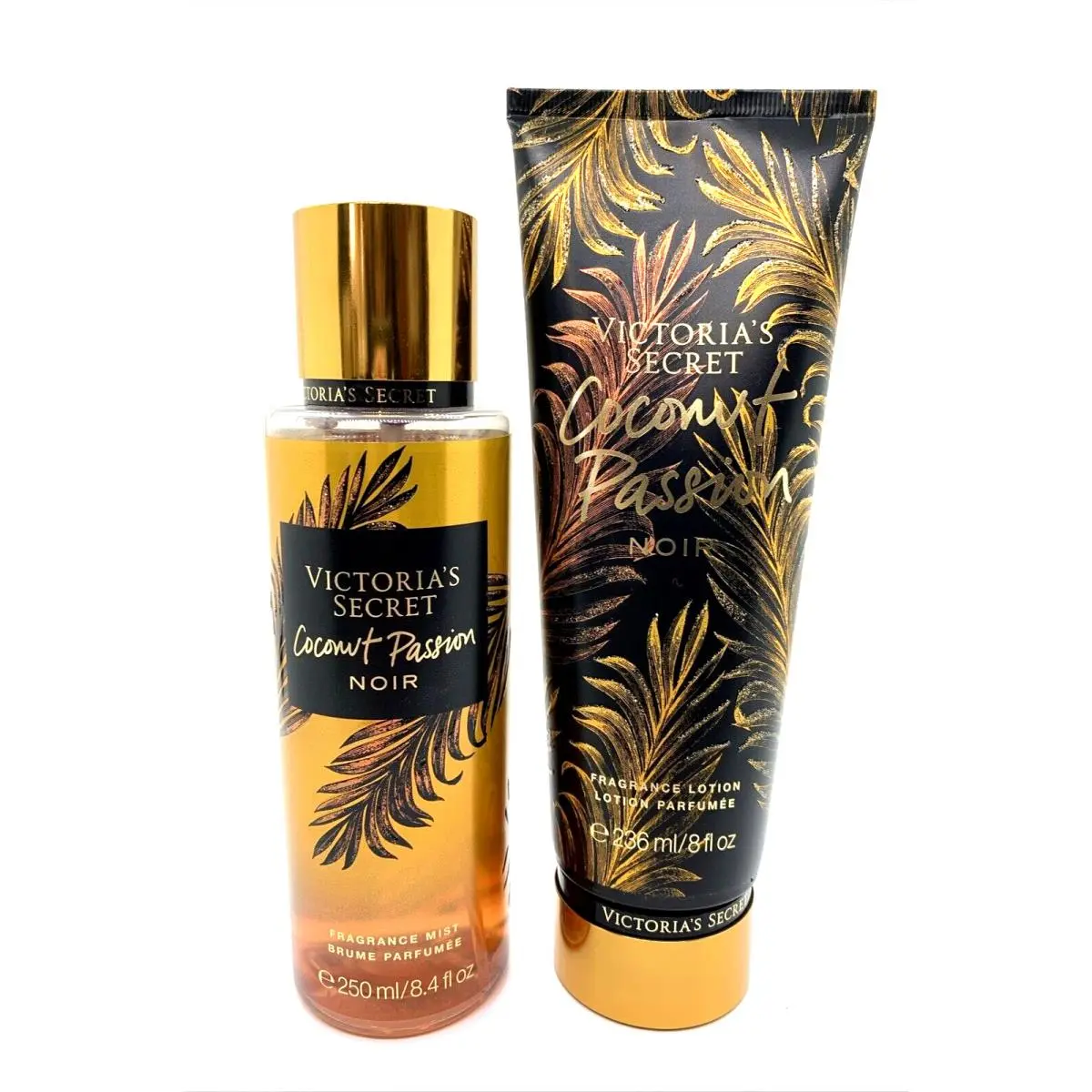 Victoria`s Secret Coconut Passion Noir Mist Lotion Set Caramel Coconut Orchid