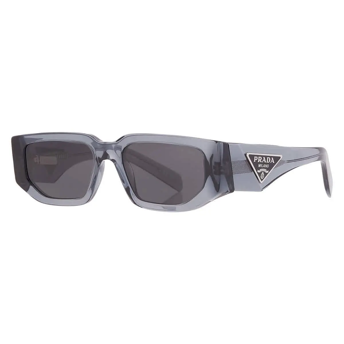 Prada Dark Grey Pilot Men`s Sunglasses PR 09ZS 17T08Z 54 PR 09ZS 17T08Z 54