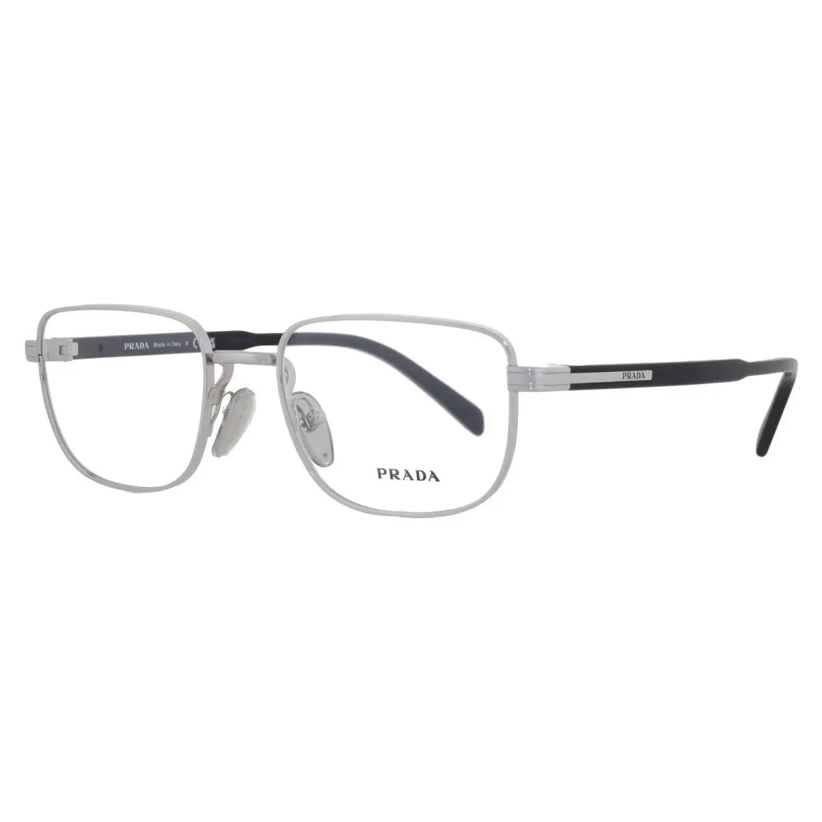 Prada Demo Rectangular Men`s Eyeglasses PR B51V 1BC1O1 53 PR B51V 1BC1O1 53