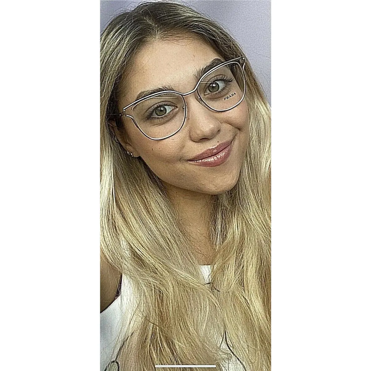 Prada Vpr 54BC11 53mm Silver Women`s Eyeglasses Frame