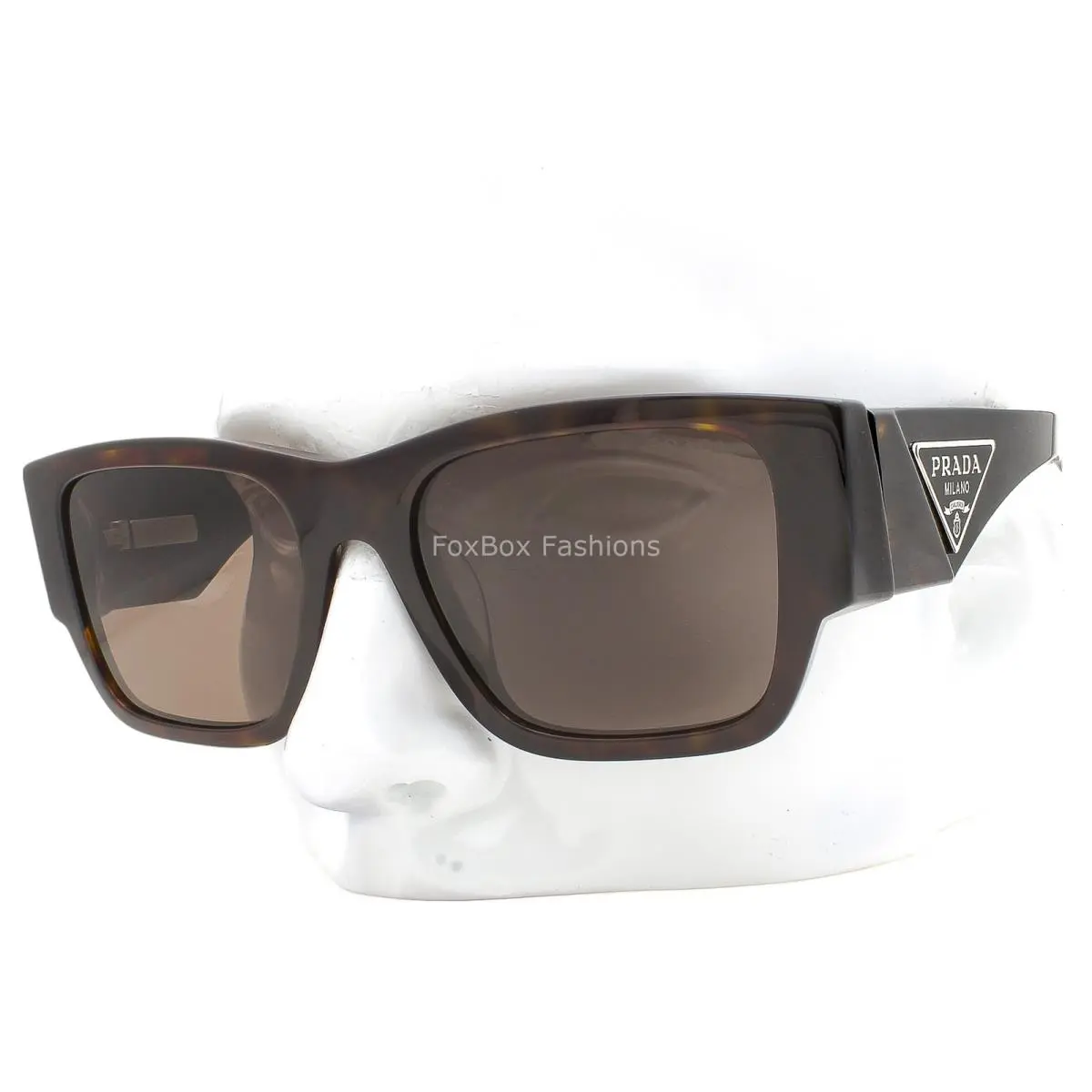 Prada Sunglasses Spr 10ZF 2AU-06B Polished Brown Tortoise with Case