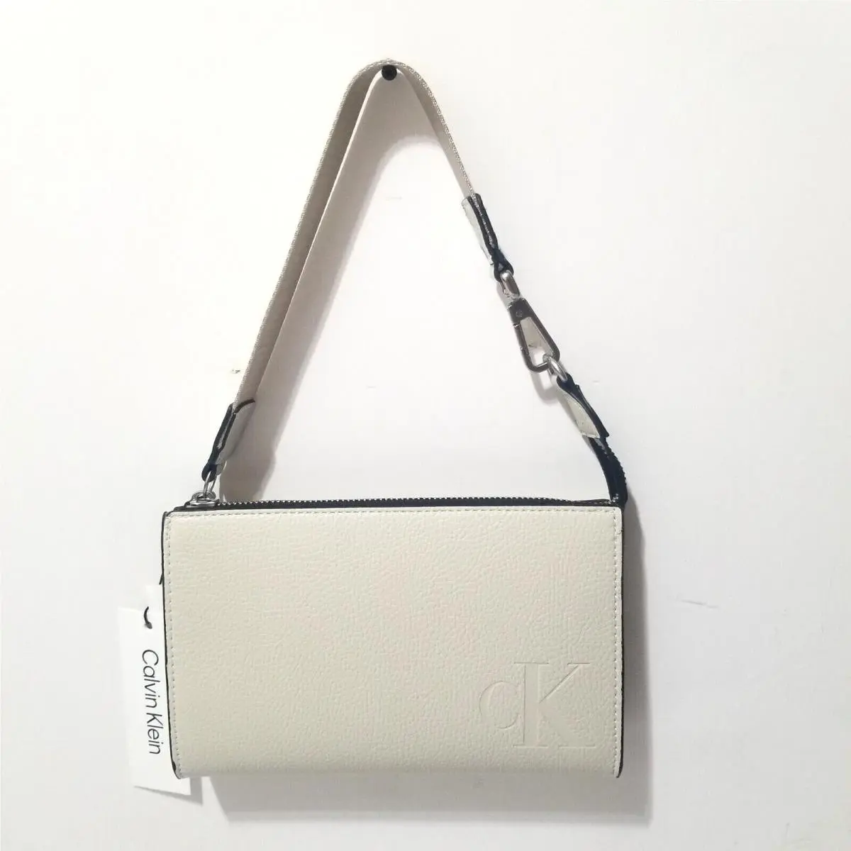 Wristlet Modern Essentials Crossbody Shoulder Bag Jasmine White by Calvin Klein