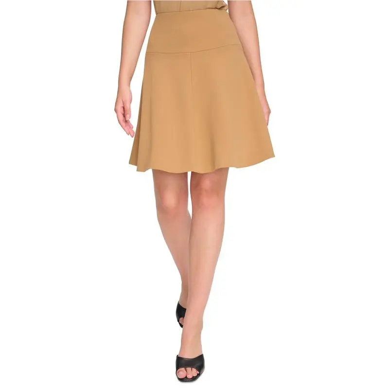 Women`s Petite Scuba Crepe A-line Skirt by Calvin Klein