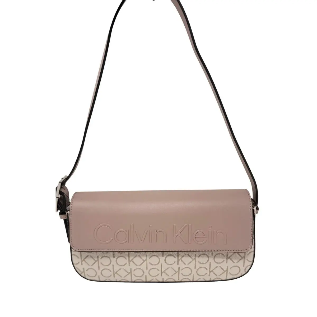 Calvin Klein Women`s Dora Logo Shoulder Bag Rose