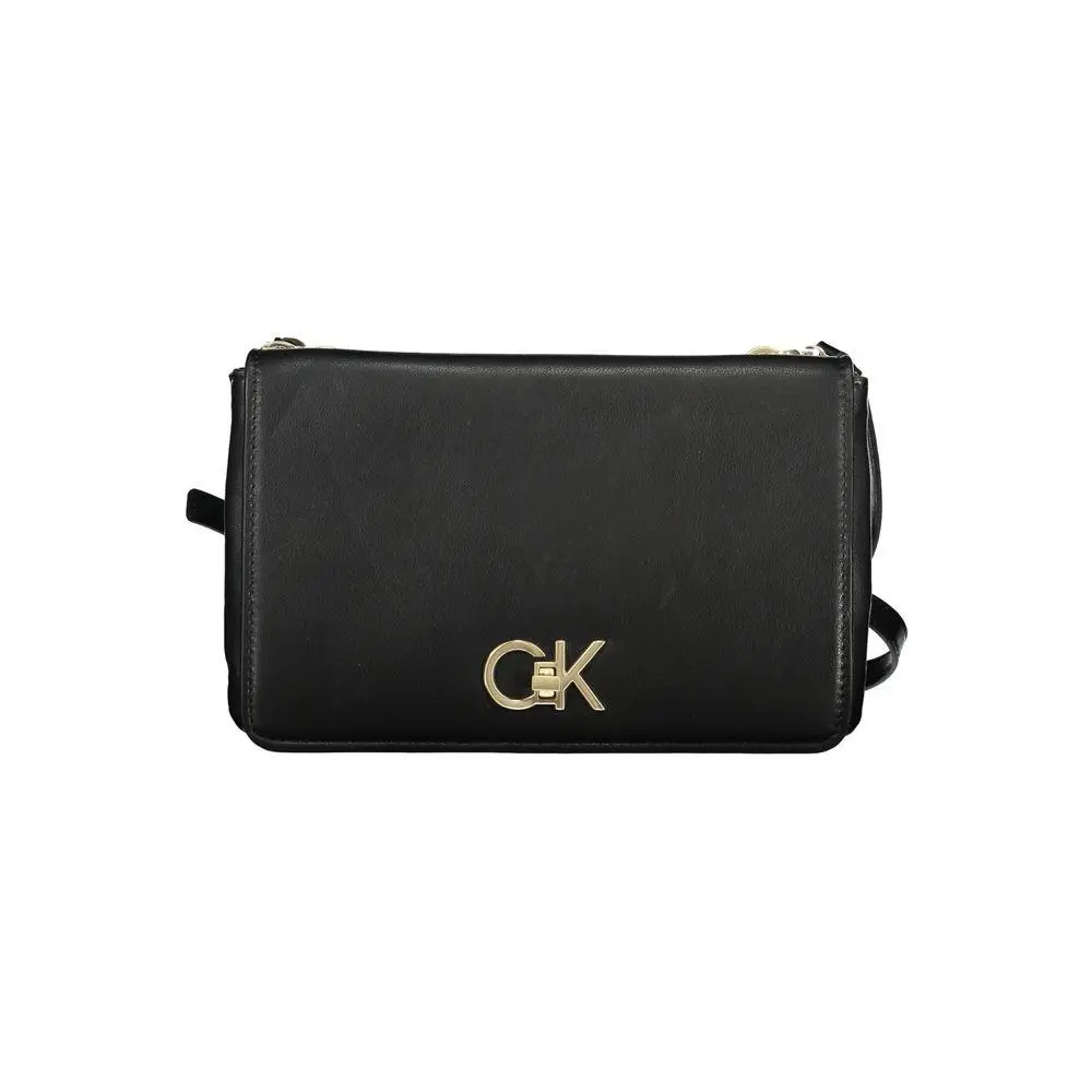 Calvin Klein Black Polyester Women`s Shoulder Bag - CA-25961