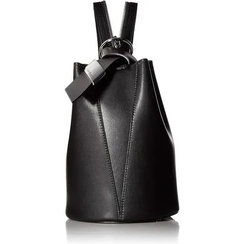 Calvin Klein Karsyn 3-in-1 Convertible Backpack Hobo Bag Black Nappa Leather CK - Handle/Strap: Black, Hardware: Silver, Exterior: Black