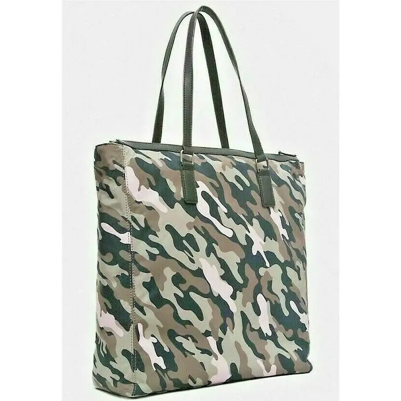 Calvin Klein Landen Hodbeju2 Nylon Tote Bag Pink Camouflage Msrp: