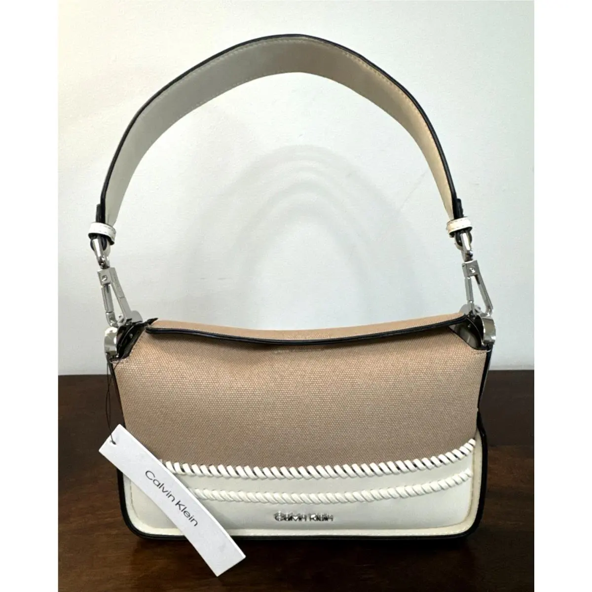 Calvin Klein Fay H5AZGFV4 Shoulder Bag One Size White/natural Multi Canvas