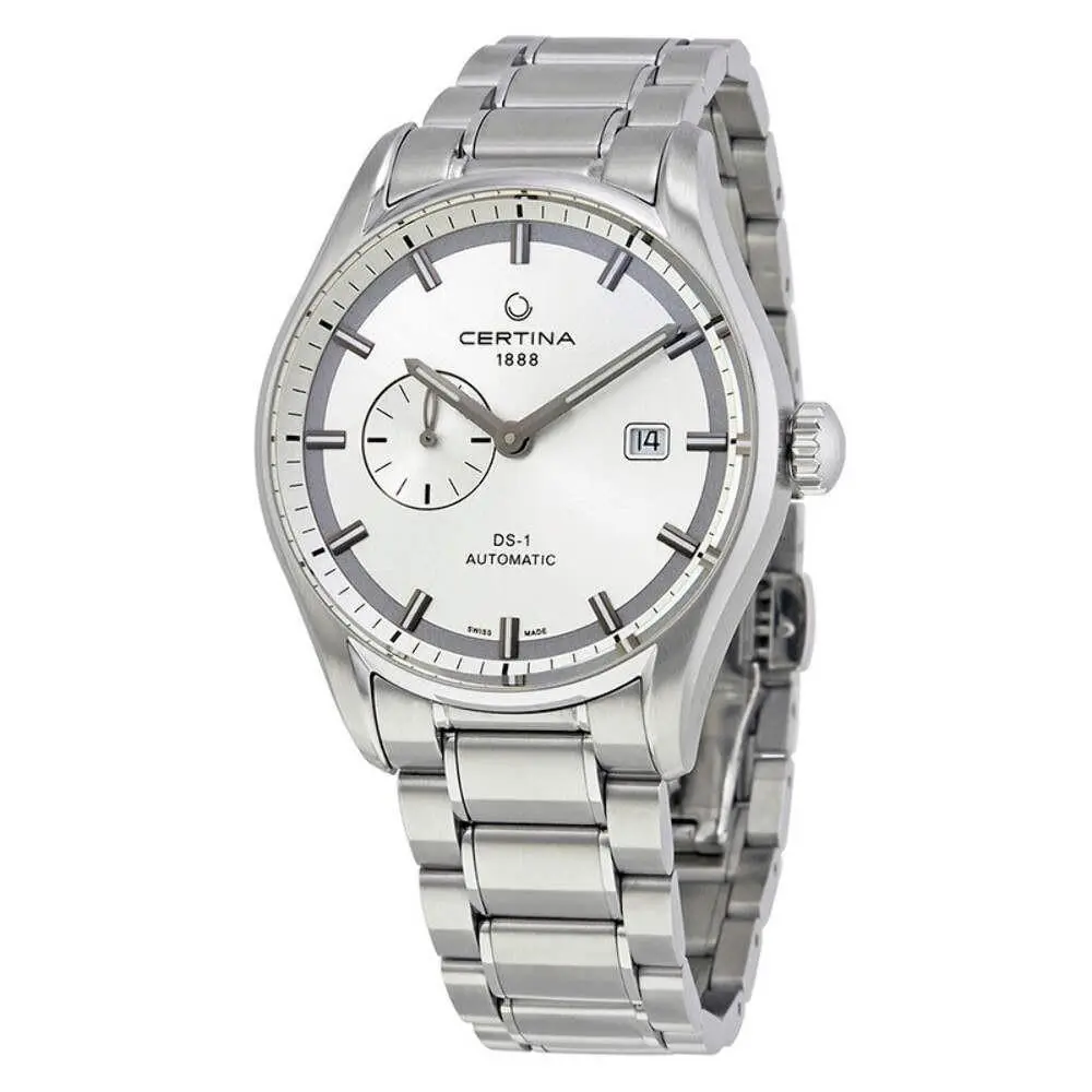 Certina DS 1 Automatic Silver Dial / Stainless Steel Bracelet Silver Dial Wristwatch C00
